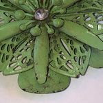 Vintage Green Floral Boho Earrings Photo 2