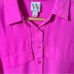 Worthington Pink Sleeveless Button Down Blouse Petite small Polyester Casual Photo 2