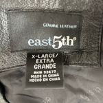 East 5th  Genuine Leather Y2K Vintage Black Zip Up Jacket Coat size XL Photo 4