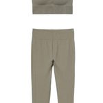H&M Sports Bra & Leggings Set Olive Green Photo 0