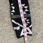 Bobbie & Brooks Bobbie Brooks Ladies Black & White Aztec Print Open Front Cardigan Size Medium Photo 6