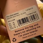 Missguided  bodysuit butter yellow blue tie dye cheeky‎ thong long sleeve Photo 3