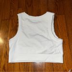 Aerie  by American Eagle white cropped bra tank size large Photo 2