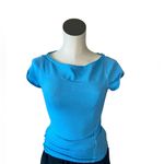 Free People NWOT  X We The Free Billie Tee Blue XS Photo 4