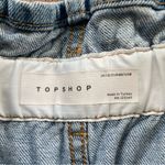 Topshop ruched denim, button fly jean shorts, size UK12/EU40/US8 Photo 8
