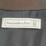 Abercrombie & Fitch Black Satin Women's Tie waist crop Top Sz xs Photo 2