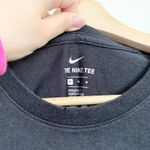 Nike Dark Gray Crew neck Short Sleeves Crop Top US Medium Photo 3