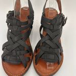Lucky Brand  Black Leather Strappy Heeled Kisa Sandals Size 6.5 NWOT Photo 5