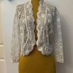 R & M Richards  Women's Open Front Lace Bolero Photo 0