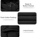 Women's Winter Coat Thicken Puffer Jacket Warm Bubble Coat with Removable Hood Photo 4