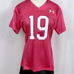 Under Armour Notre Dame Pink Football Jersey Ladies Sz M #19 New Fighting Irish Photo 0