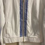 Lilly Pulitzer Joleen embroidered zip up jacket white embroidered Large Photo 3