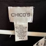 Chico's black/white geometric jacket Photo 3