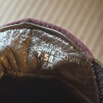 Earthies‎ Genoa Suede Ankle Booties Brown Burgundy Size 7.5 Comfort Heel Photo 10