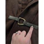 CHAPS Sweater Womens Small Cardigan Brown Lapel Knit Sleeveless Office Casual Photo 1