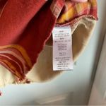 Natural Reflections  Women's M Plaid Embroidered Back Orange Button-Up Shirt Photo 2