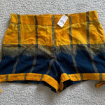 Loft Shorts Yellow Navy Blue Size M Fall Vacation Island Casual Lightweight Photo 0