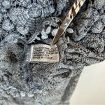 Queen Moda Women’s Blue Gray Smocked Cotton Lace Short Sleeve Blouse S Photo 3