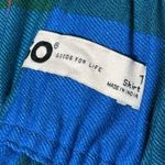 SO  Pleated Green/Blue Plaid Elastic Waist High Rise Buttoned Mini Skirt NWT Photo 3