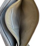 Marni Bandolier Crossbody Bag Gray Leather Silvertone Hardware Zip Top Messenger Photo 12