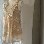 Romeo + Juliet Couture Beige Lace Top Photo 7