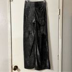 SAVVI Natasha Velour Velvet Wide Leg Pants Pull On Gray Waistband Track M Size M Photo 2