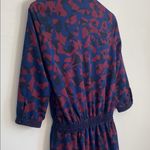 Newlily Elegant Blue and burgundy Patterned Dress size large Photo 7