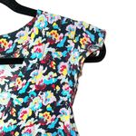 Atmosphere Black & Multicolor Ditsy Floral Ruffle Mini Dress Photo 3