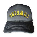 Cowgirl Upside Down Trucker Hat Black Photo 0