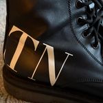 Valentino Garavani  Black Combat Boots Photo 5