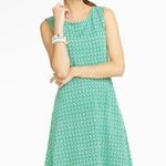 Talbots  Green & White Sunglasses Print Dress Small Photo 0