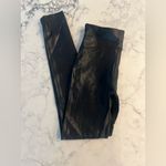 Spanx  Black Faux Leather Leggings Size Small
 S/P Petite BLACK EUC Photo 3