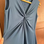 Patagonia | Peacock Blue Bandha Twist Front Cap Sleeve Fit & Flare Dress Medium Photo 4