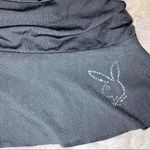 Playboy  black bling bedazzled pleated mini tennis skirt Photo 1