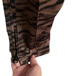 Pam & Gela Women's M H19 tiger cigarette track pant brown striped print joggers Photo 8