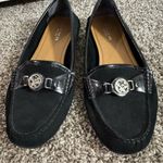 Coach Women's Black Loafers with Silver Accent Size 7 Photo 2