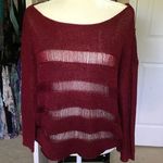 Rock & Republic red sparkle distressed sweater Photo 5