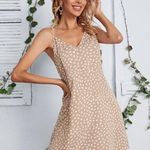 SheIn Double V Neck Allover Print Cami Dress Photo 6