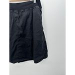 Cut Loose Womens Black Mini Linen Blend Skirt Size XL Pull On Stretch Lagenlook Photo 3