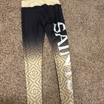 NFL New Orleans Saints Leggings Womens Small Black and Gold Team Apparel Fitted Photo 2