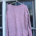 Athleta  Coaster Luxe Sweatshirt Top Women pink  Long Sleeve Casual Sweater Large Photo 2