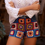 Anthropologie Farm Rio Ultra High-Rise Crochet Denim Shorts NWOT Size 26 Photo 0