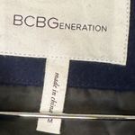 BCBGeneration BCBG Wool Blend Toggle Cape Coat Hooded Navy Sz Medium Photo 2