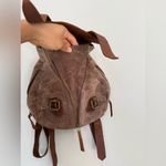 MILLOO Artemis backpack brown stonewashed canvas and Brown leather Photo 4