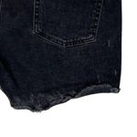Tribe Kelley Shorts Womens 8 Black Denim Dark Wash Jean Shorts Grunge Streetwear Photo 2