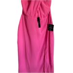 Lulus  Flirty Chic Bright Pink Cutout Twist-Front Halter Midi Dress NEW Size L Photo 7