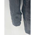 Vintage 90S Black Leather Fields Coat Mens XL toggle Closure, Leather Jacket Photo 8