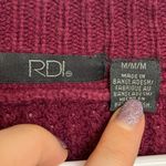 RDI  Maroon Hi-Low Pullover Crewneck Sweater Photo 2