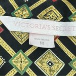 Victoria's Secret Victoria’s Secret Vintage Diamond Print Satin Sleep Pajama‎ Shirt Medium Photo 8