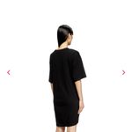 Diesel NWT  D-Eivor Mini Shirt Dress With Tie Front Black Size Small Photo 2